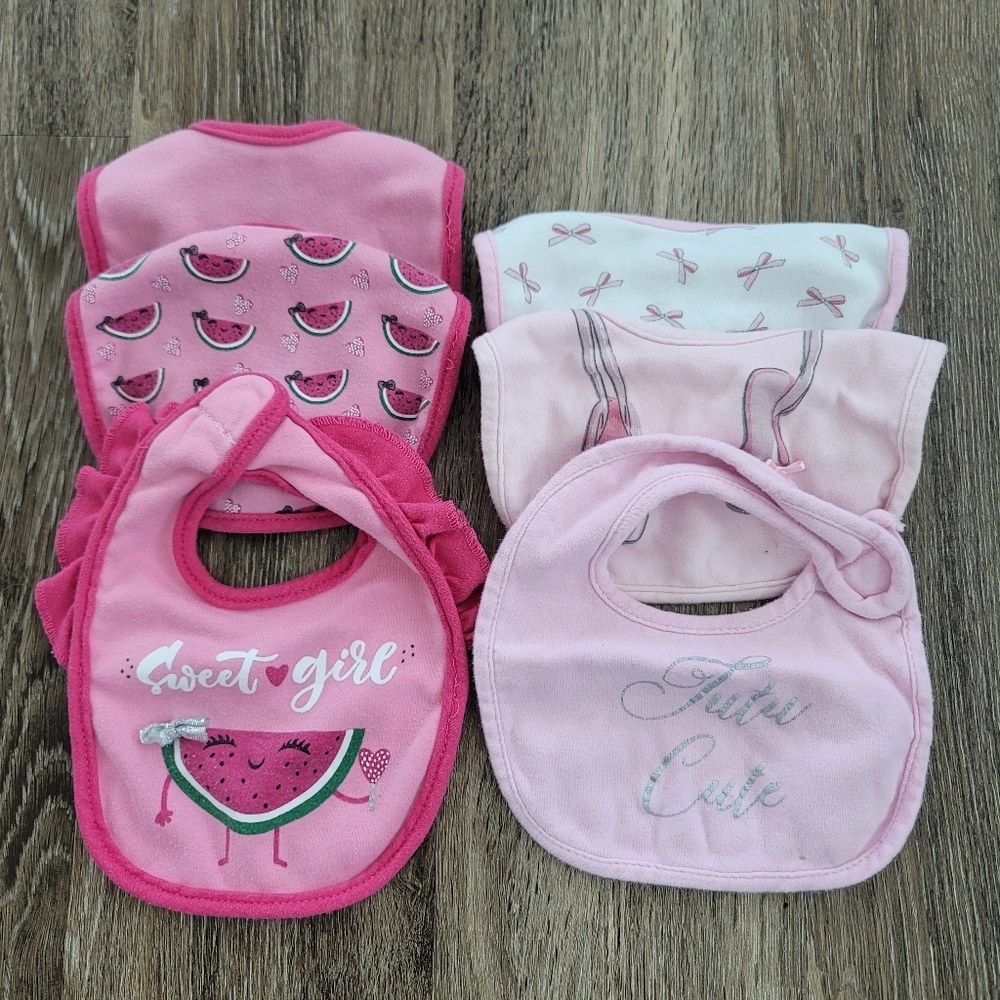 Baby Girl Bibs Bundle